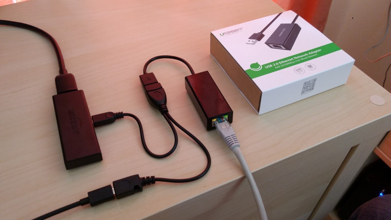 adaptateur Ethernet Fire-Cable pour WiFi TVSticks & Maroc